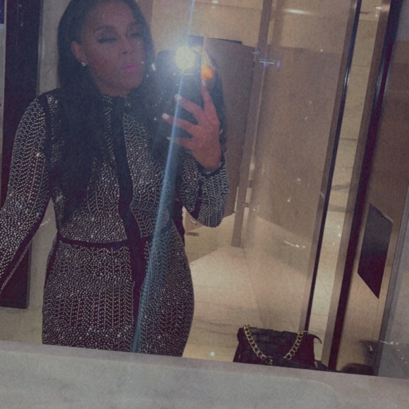 Black Formal Sequin Gown/MAXI Dress - Picture 3 of 6